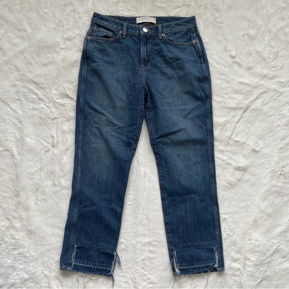 Genetic Los Angeles Parker Boyfriend Raw Hem Cuff Denim Jeans